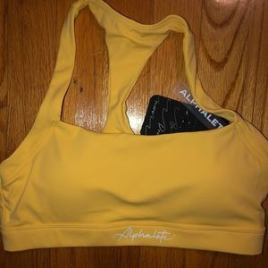 Alphalete pulse balance sports bra citrus
